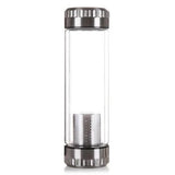 Gourde en verre avec infuseur Inox