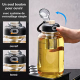 Gourde en verre bouchon sport