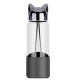 Gourde chat en verre