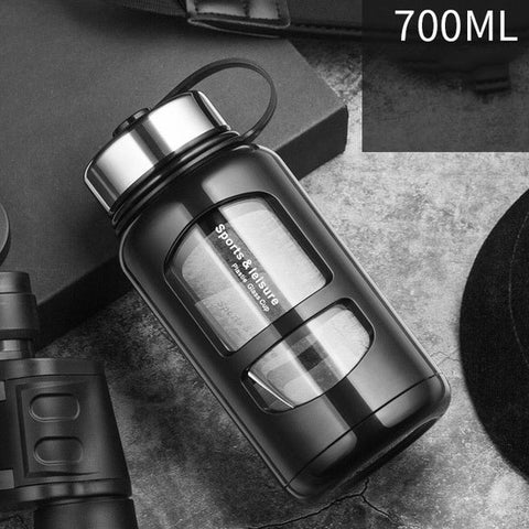 Gourde en verre avec protection 70cl
