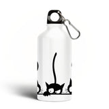Gourde aluminium motif Chats curieux