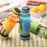 bouteille en verre infuseur