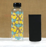 gourde en verre motif agrume