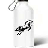 Gourde en aluminium motif cheval