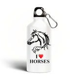 Gourde aluminium motif cheval lover