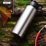 Gourde sport inox brut