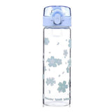 Gourde en verre motif floral