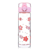 Gourde en verre motif floral
