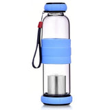 Gourde en verre infuseur