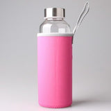gourde en verre 0.3 l rose