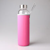 gourde en verre 50 cl rose