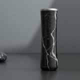 Gourde inox Designer marbre noir