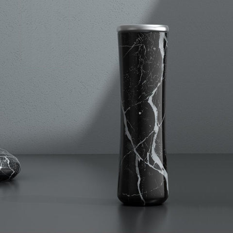 Gourde inox Designer marbre noir