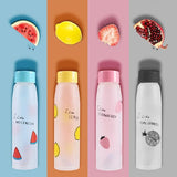 Gourdes en verre dépoli motif Fruit