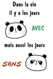 gourde motif panda