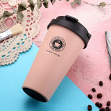 Mug café isotherme rose poudré