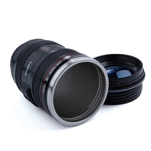Mug en forme d'objectif photo