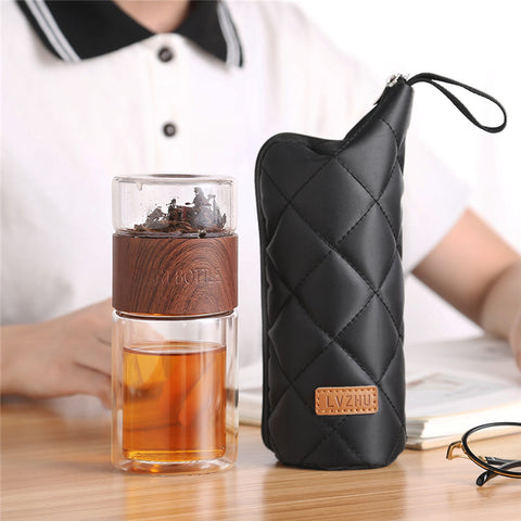 mug infuseur en verre