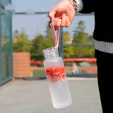 Gourde en verre dépoli