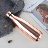 bouteille inox rose doré