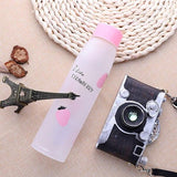 Gourde en verre motif fraise