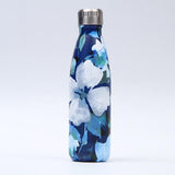 Gourde inox 500ml (isotherme) Fleur bleue