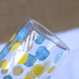 Gourde en verre motif citron