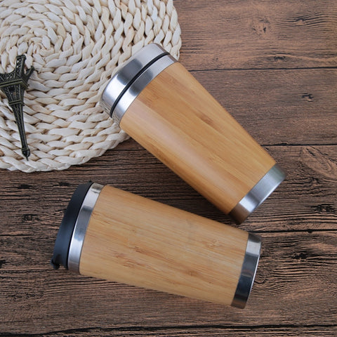 Mug en bambou isotherme