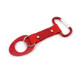 mousqueton porte gourde rouge