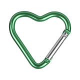 mousqueton coeur vert