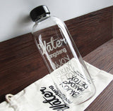 Gourde en verre Detox