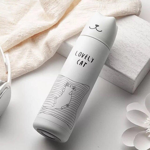 Bouteille thermos chat (inox)