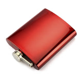 Flasque alcool personnalisée Rouge métal