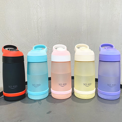 Gourde enfant avec paille 550mL
