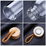 Gourde en verre Bambou