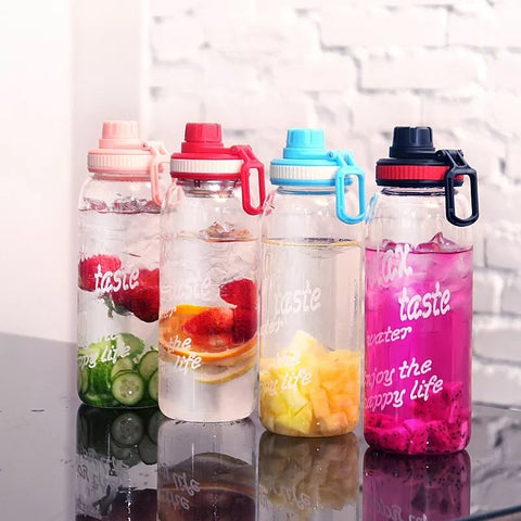 Gourde en verre pratique